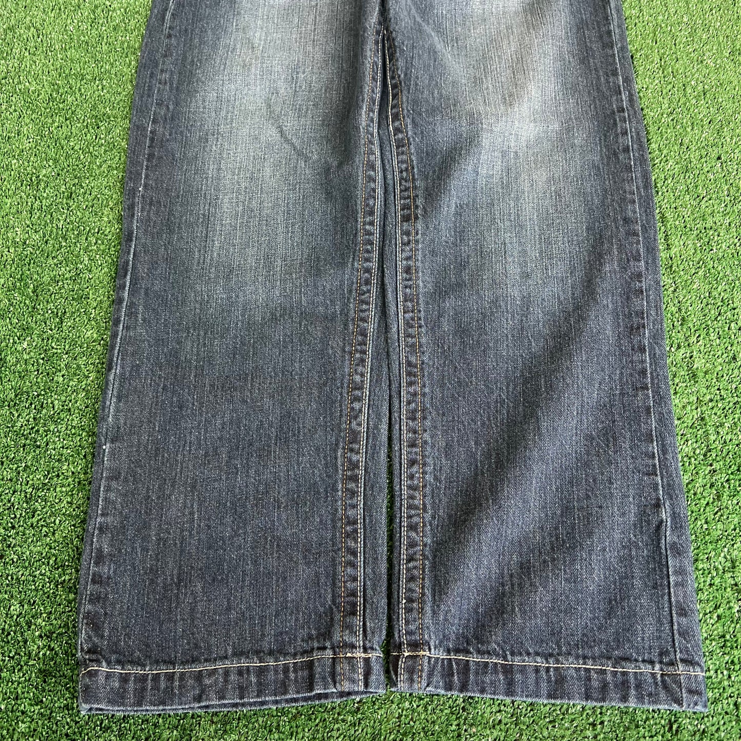 Y2K Southpole Premium Baggy Straight Dark Wash Blue Jeans - 35x30" 18" Openings