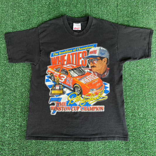 1997 Dale Earnhardt Sr. Wheaties Winston Cup Champions Black T-Shirt - Large