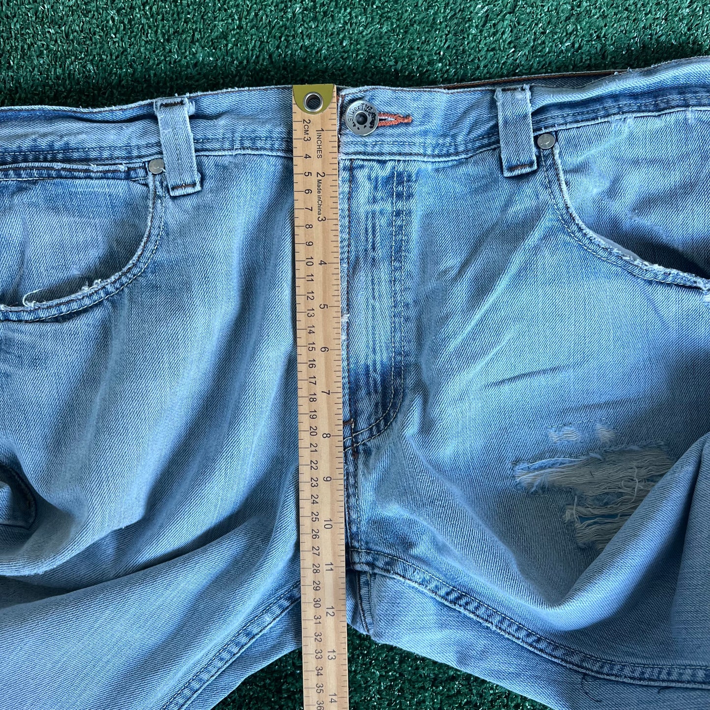 Y2K Levi's SilverTab Loose Baggy Light Wash Blue Jeans - 36x28.5" 19" Openings