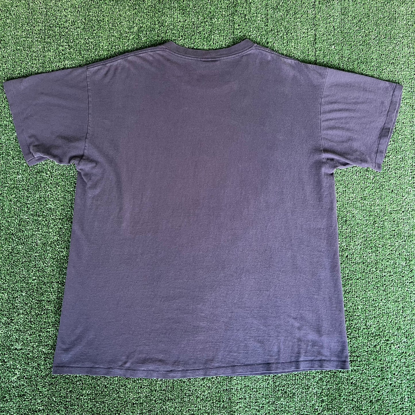 90s Nutmeg Michigan Wolverines UM Blue Distressed T-Shirt - 2XL