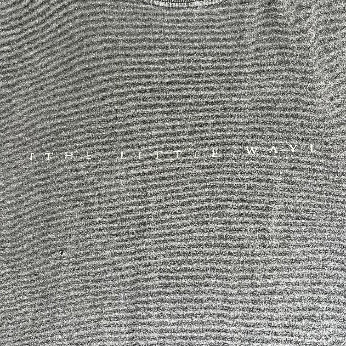 90s St Therese of Lisieux Nun The Little Way Faded Black T-Shirt - Large