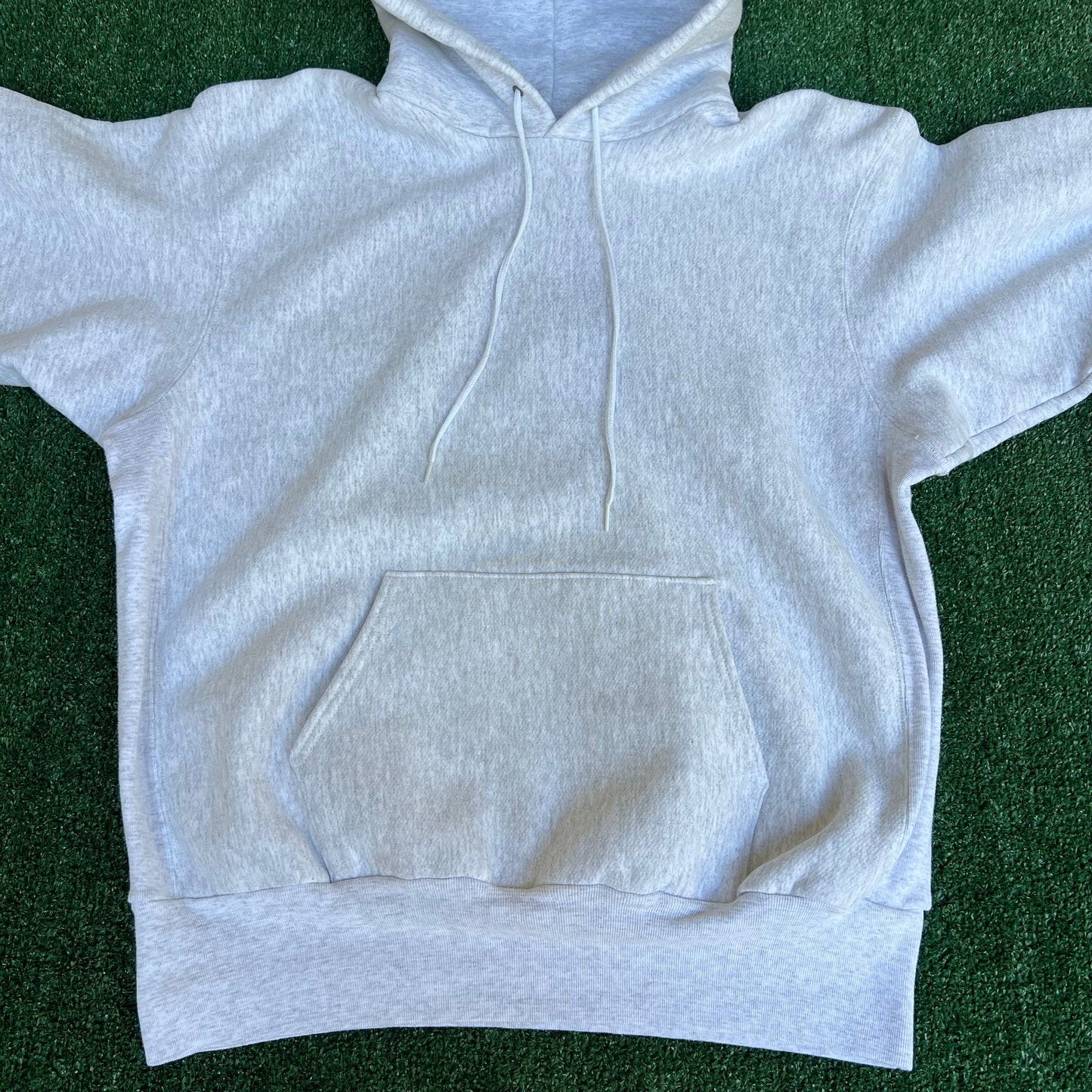 Vintage 80s Men's Snow Creek Blank Light Gray Reverse Weave Hoodie - XL 26x28" USA
