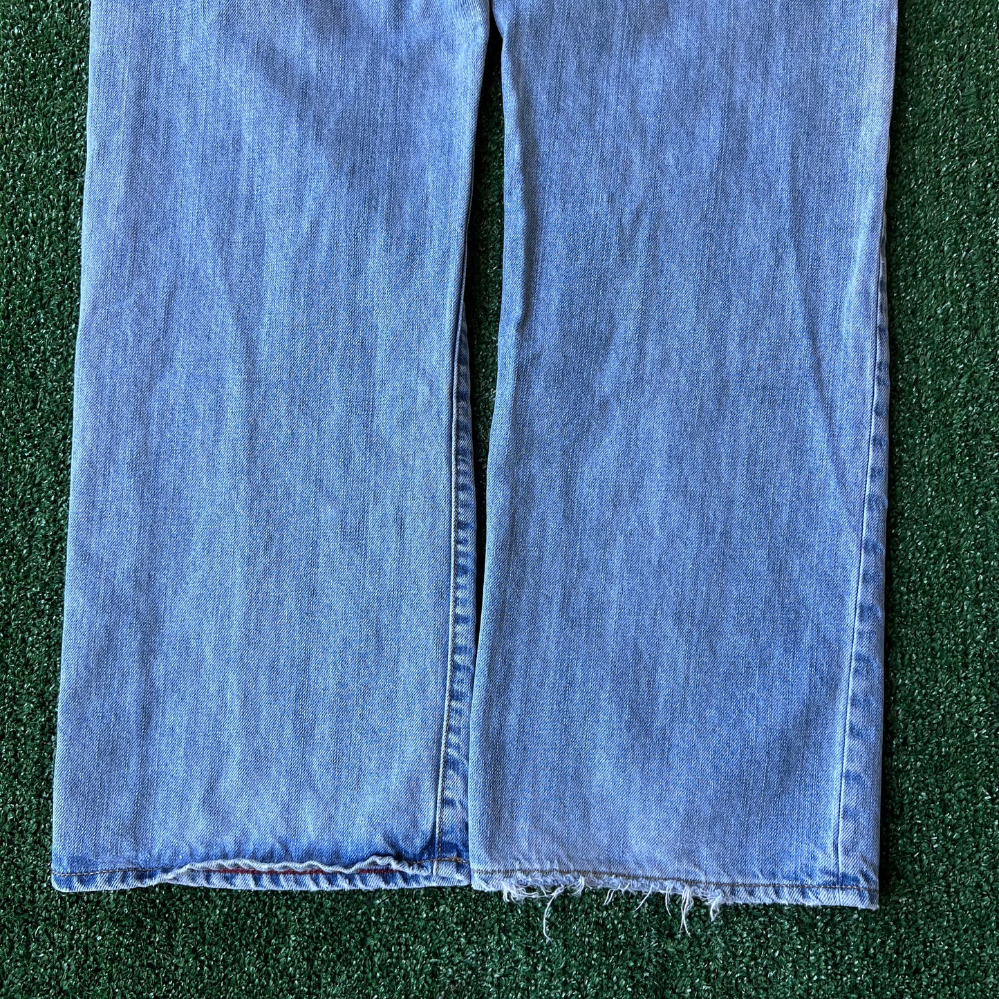 Y2K Old Navy Loose Light Blue Baggy Straight Jeans - 36x30" 19" Open Southpole