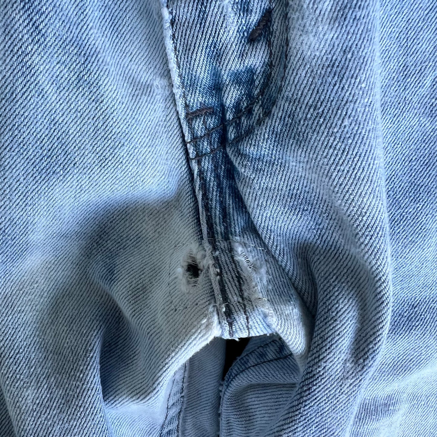 Y2K Levi's SilverTab Acid Wash Repaired Baggy Dragon Jeans - 34x30.5" 18" Opens