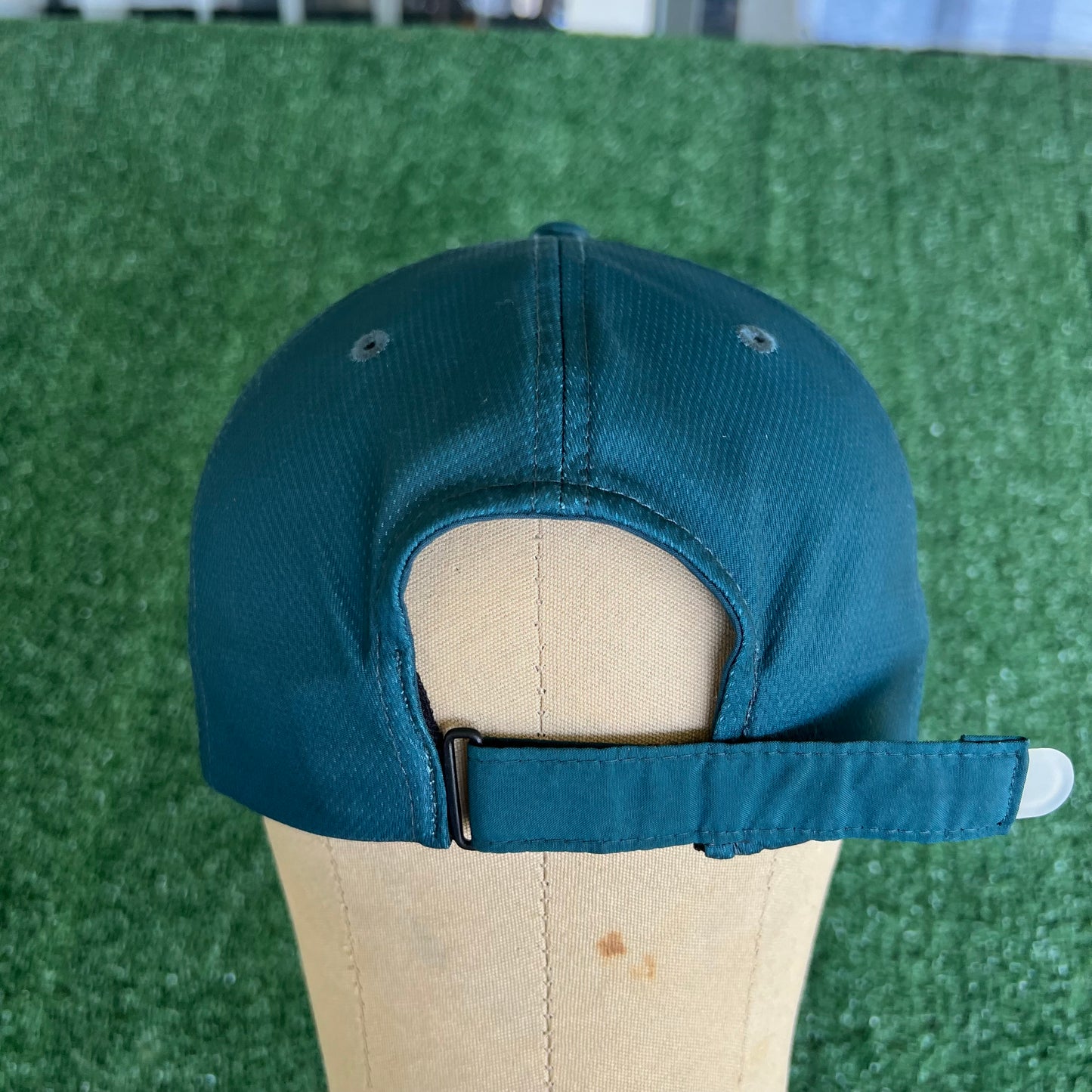 Y2K Nike Dark Teal Dri-Fit Running Performance Strapback Hat