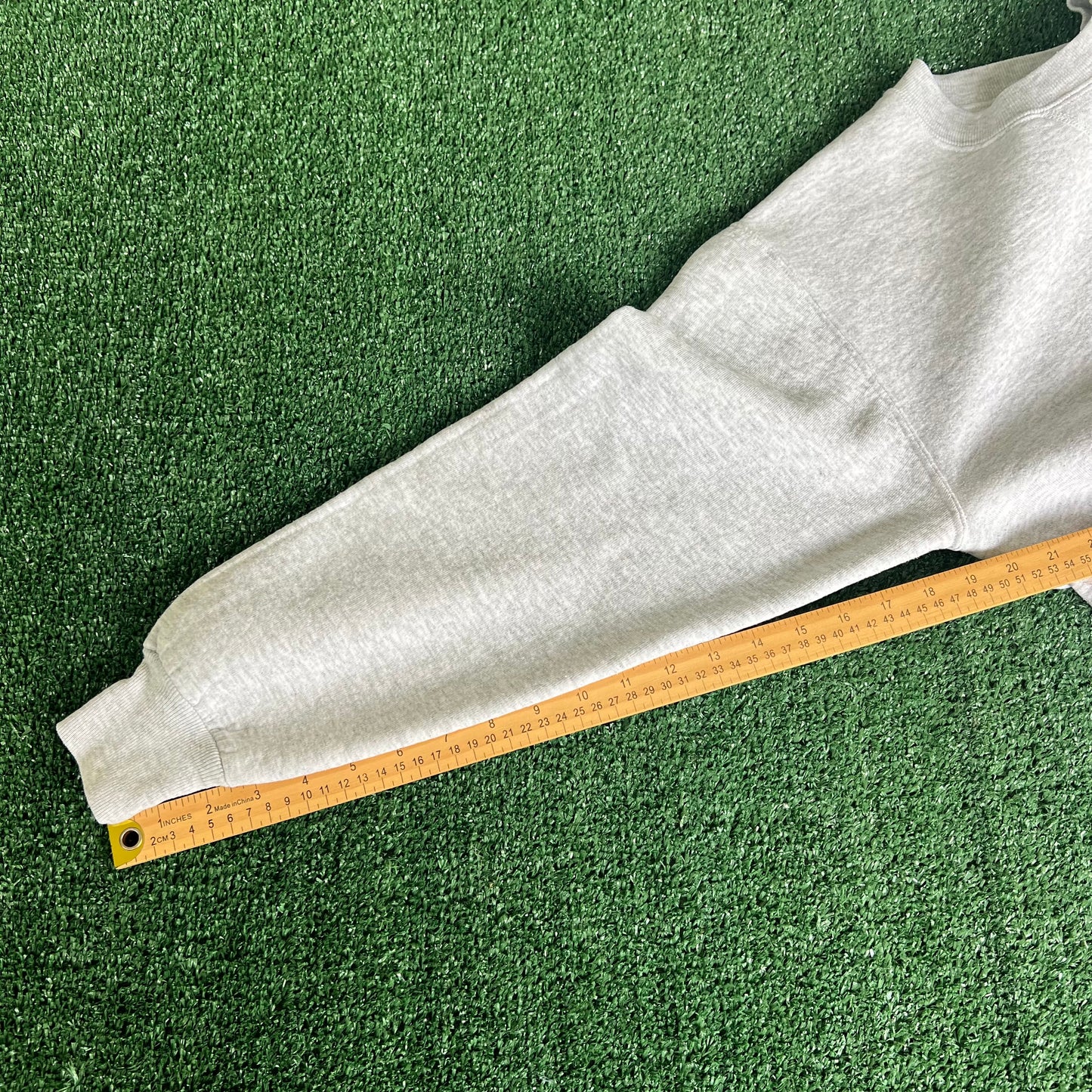 90s Russell Athletic Blank Gray Sweatshirt - Small