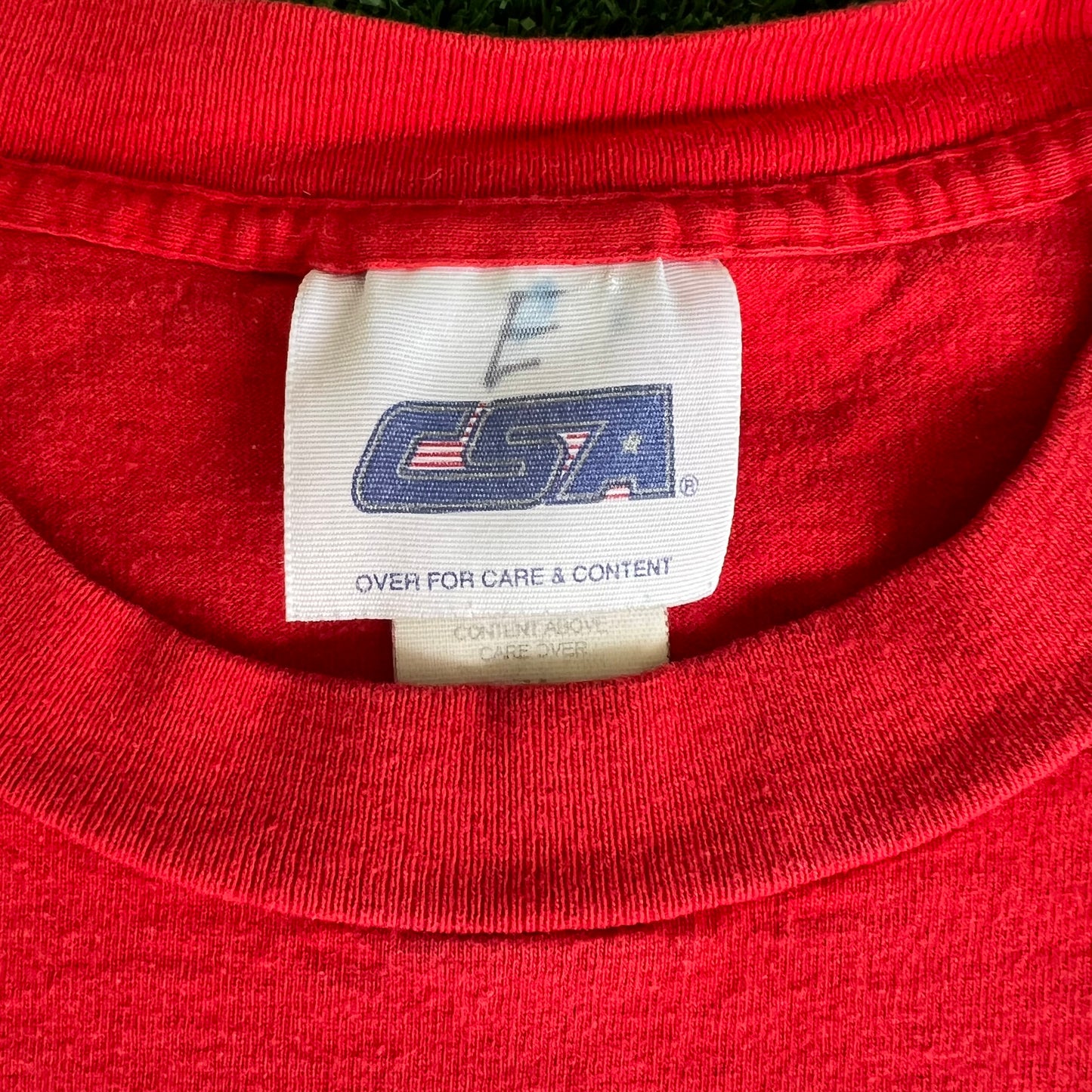 2002 NFL Tampa Bay Buccaneers NFC Champions Helmet Red T-Shirt - Medium