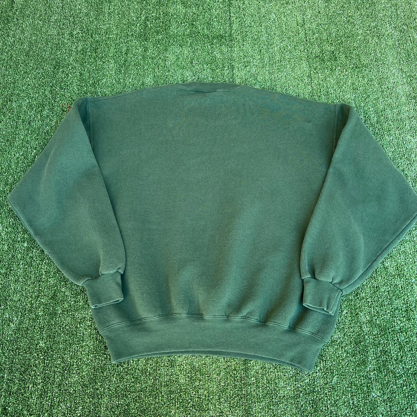 VTG 90s Men's University of South Florida USF Bulls Green Boxy Sweatshirt - Large