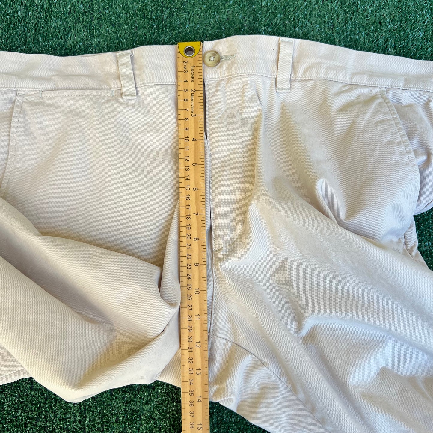 Vintage Y2K Men Plugg Baggy Wide-Leg Khaki Pants - 38x30" 20" Open Southpole Style