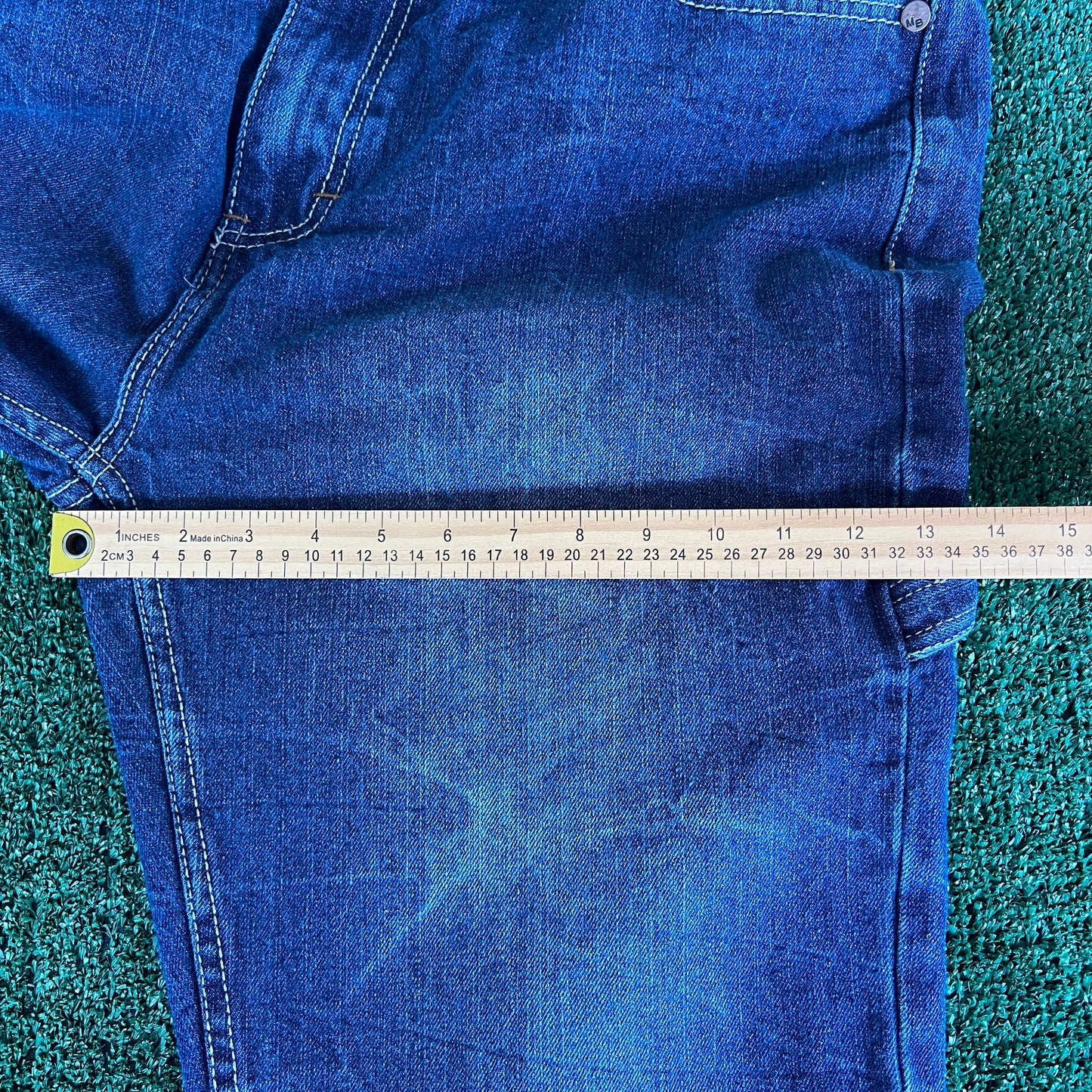 Y2K Makaveli Tupac Baggy Straight Carpenter Jeans - 37x31" 18.5" Openings