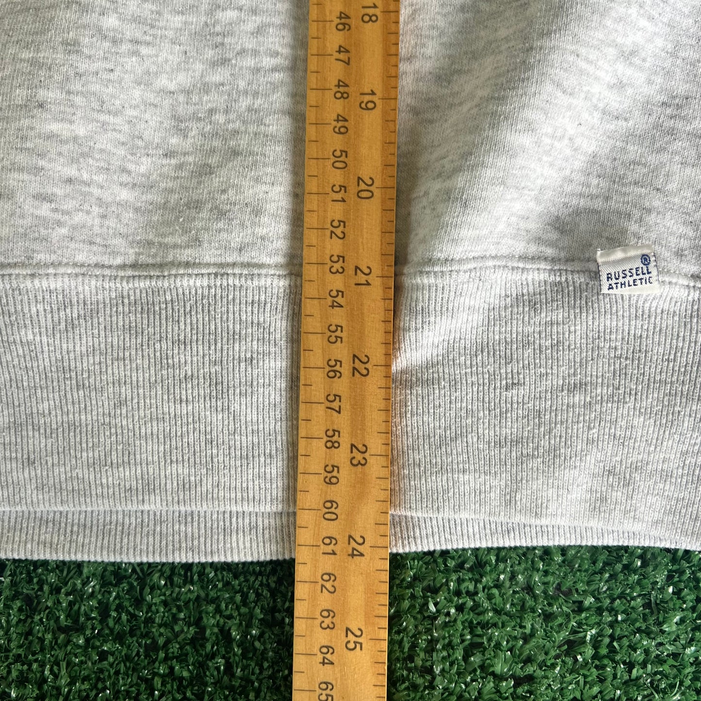 90s Russell Athletic Blank Gray Sweatshirt - Small