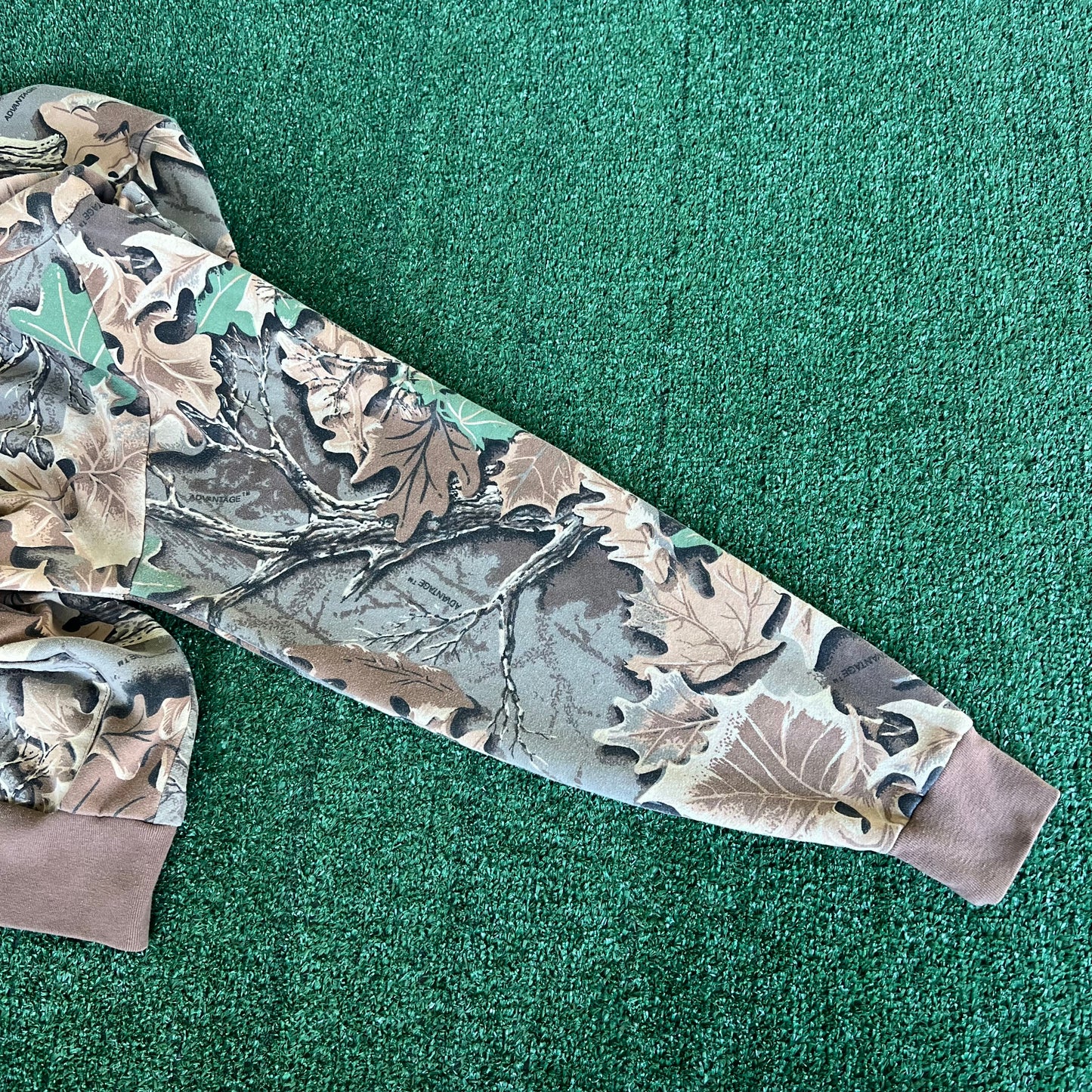 90s Cabela's Realtree Camouflage Full Zip Hoodie USA Made - Large  23x27"