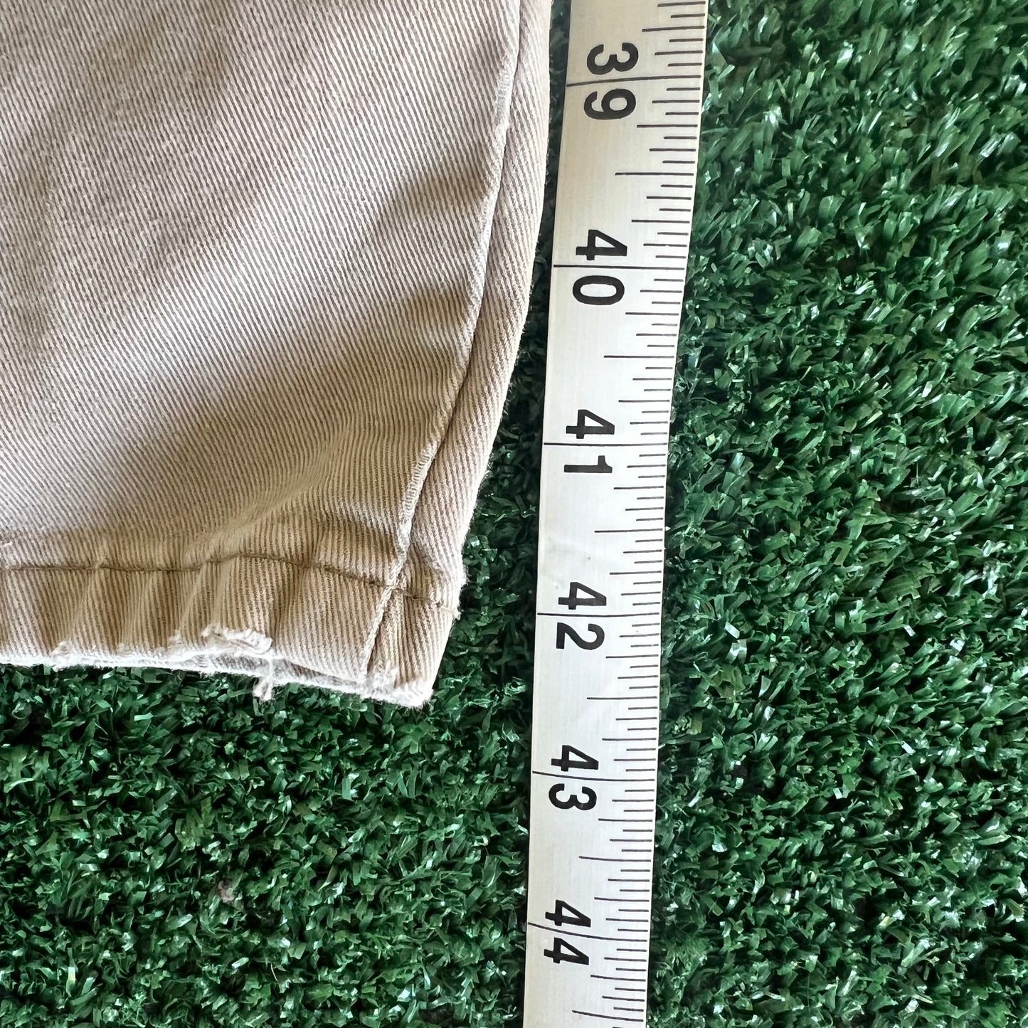 90s Y2K BOSS Baggy Straight Khaki Cargo Pants - 28x31"