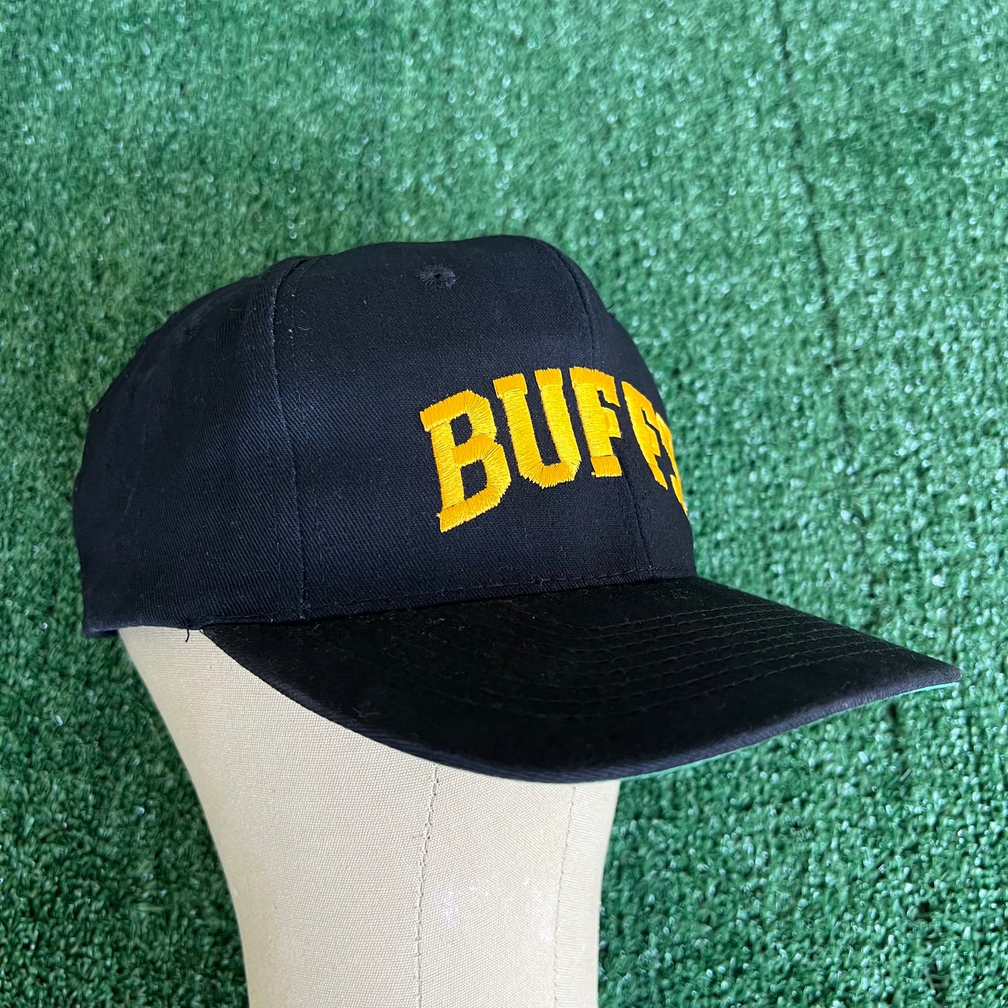 90s Colorado Buffaloes "Buffs" Black Snapback Hat