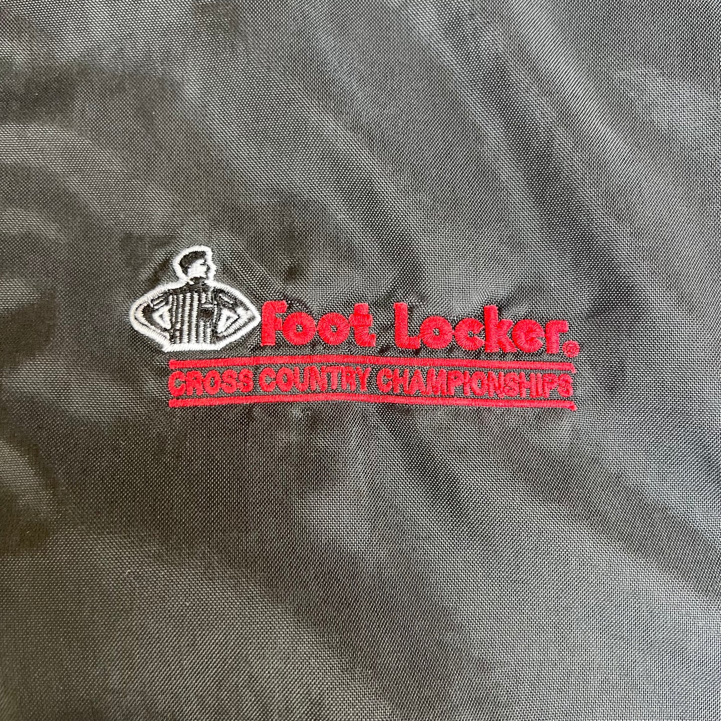 VTG Y2K Mens Adidas Footlocker Cross Country Championships Black Track Jacket - XL