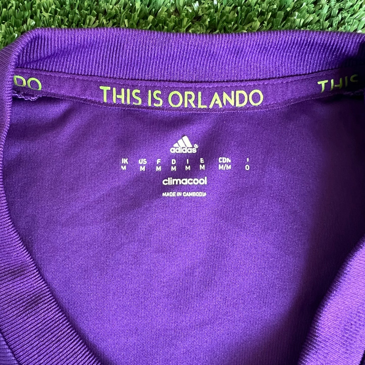 2015 Adidas MLS Orlando City SC Home Purple Soccer Jeresy - Medium