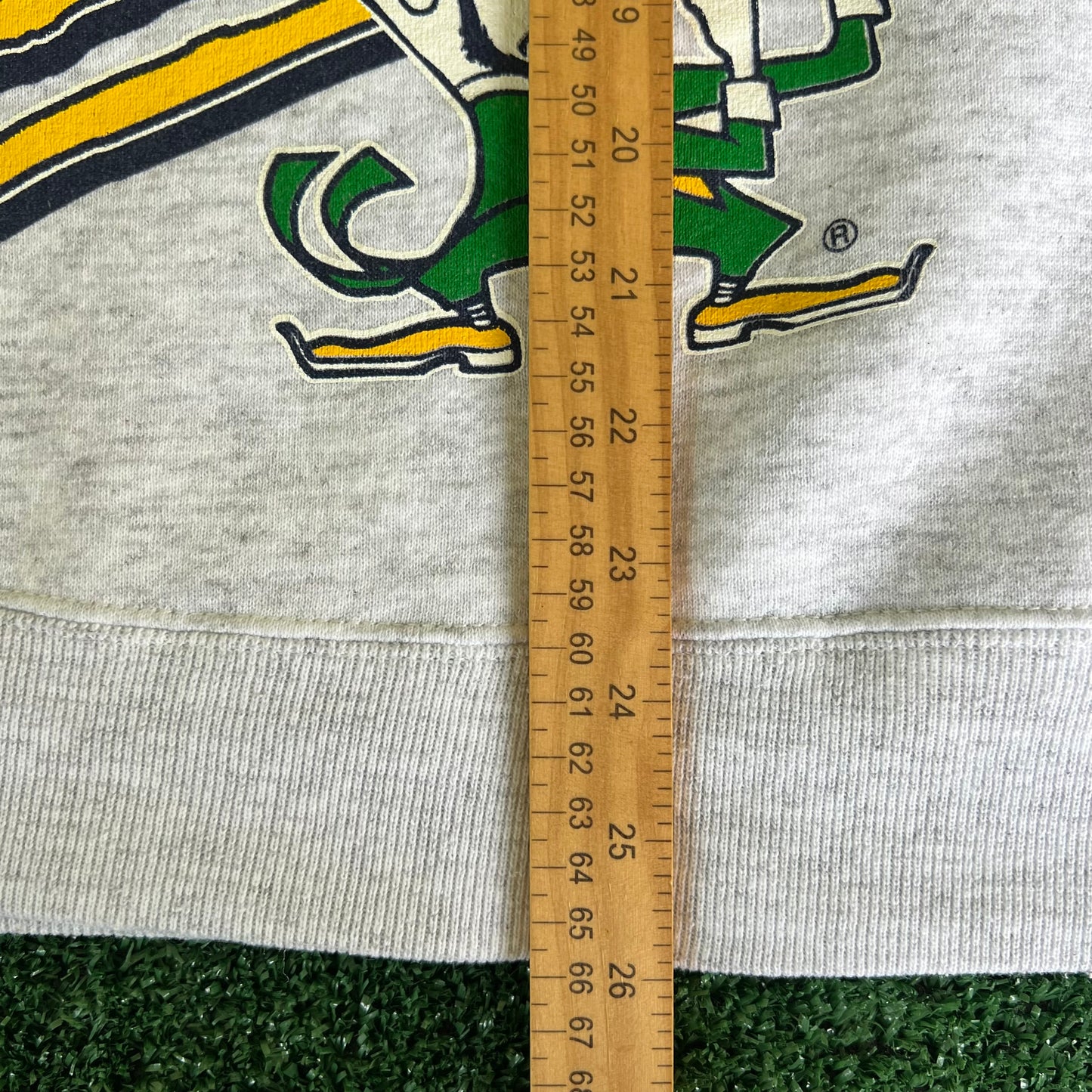 90s Notre Dame Fighting Irish Gray Sweatshirt - Medium