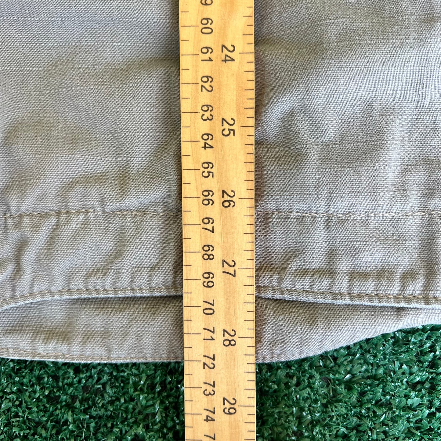 Carhartt Collared Flint Canvas Ripstop Flap Pocket Zip-Up Jacket - Large