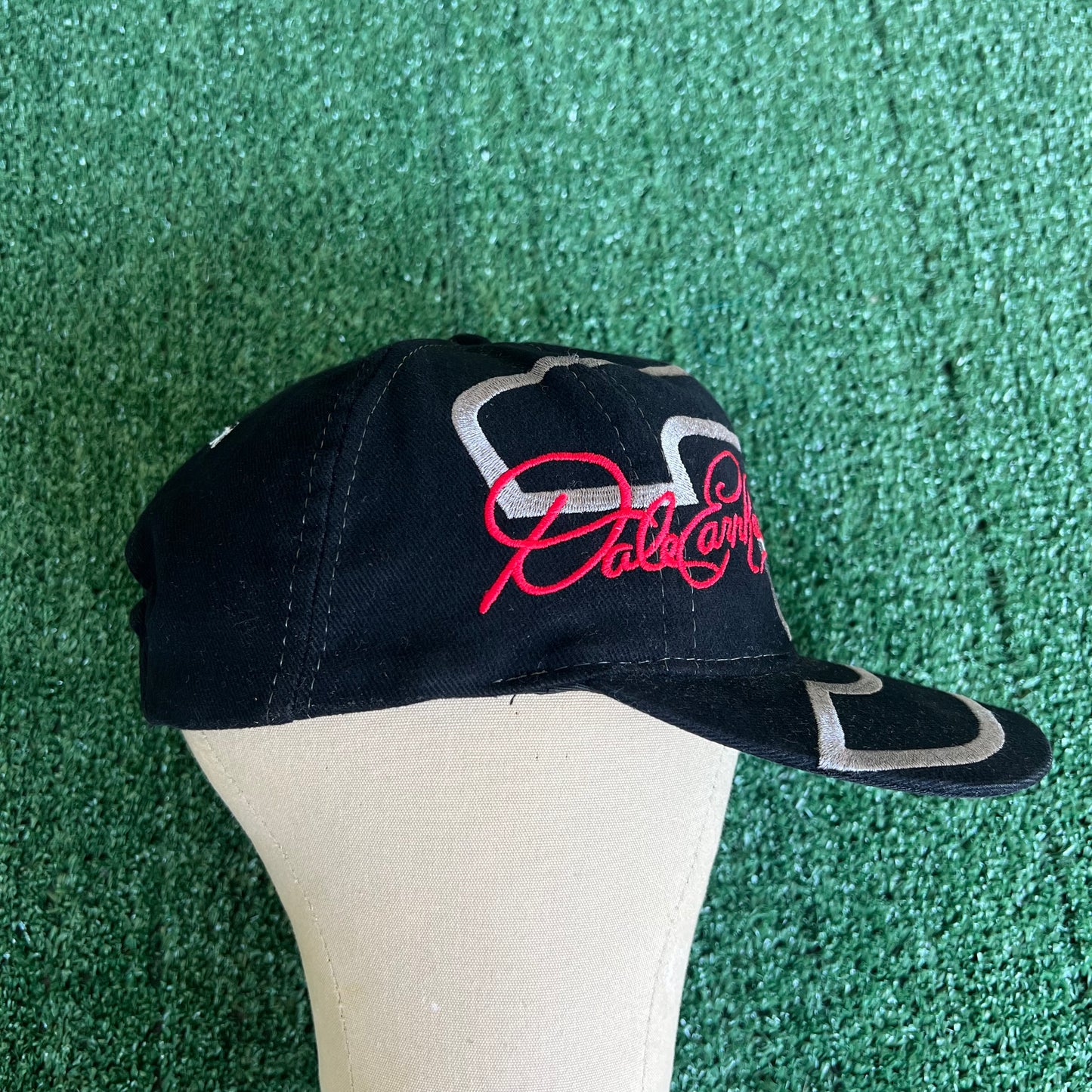 90s Chase Authentics Nascar Dale Earnhardt Sr. Big Logo #3 Black Snapback Hat