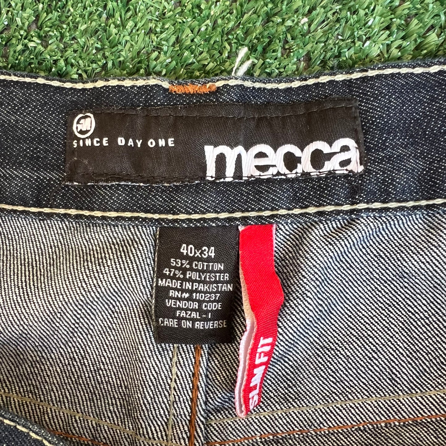 Vintage Y2K Mens Mecca Baggy Straight Blue Jeans - 39x32" 18" Opens Southpole Style
