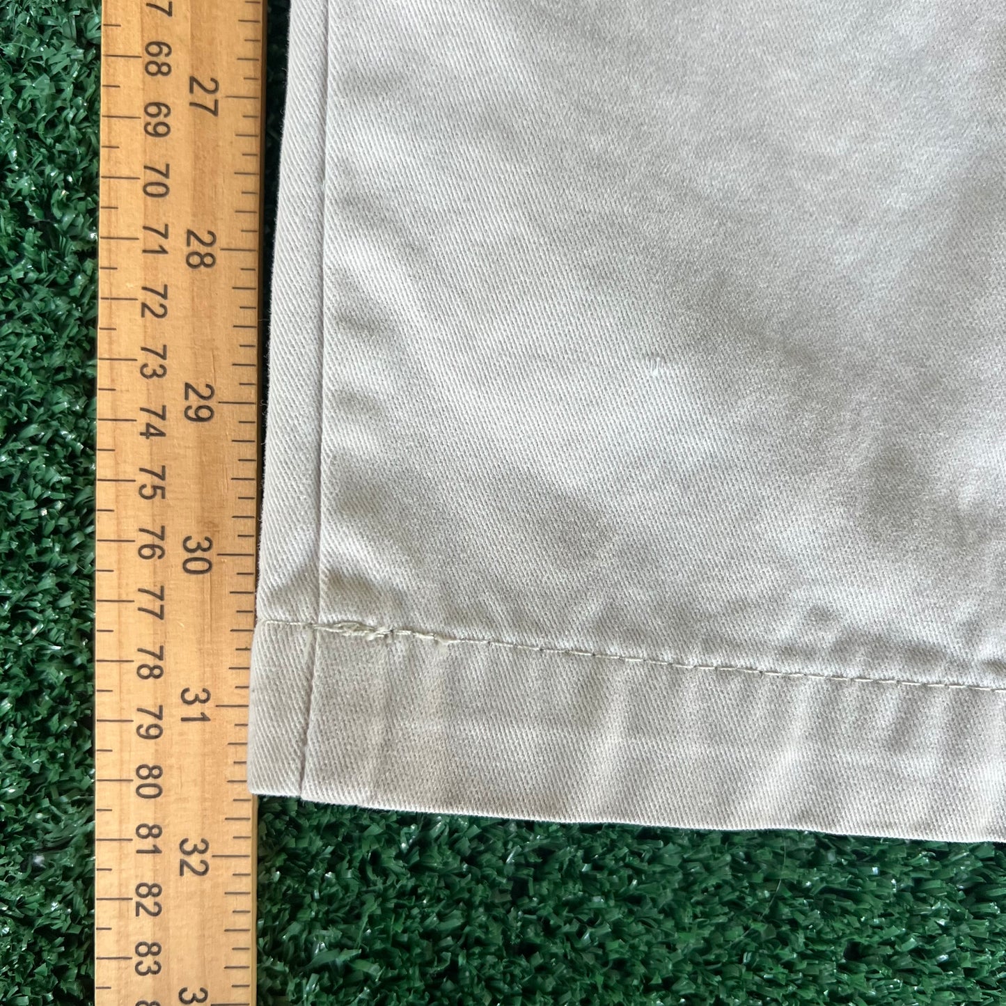 Y2K Old Navy Light Khaki Cargo Wide-Leg Baggy Pants - 39x31.5" 21" Opening
