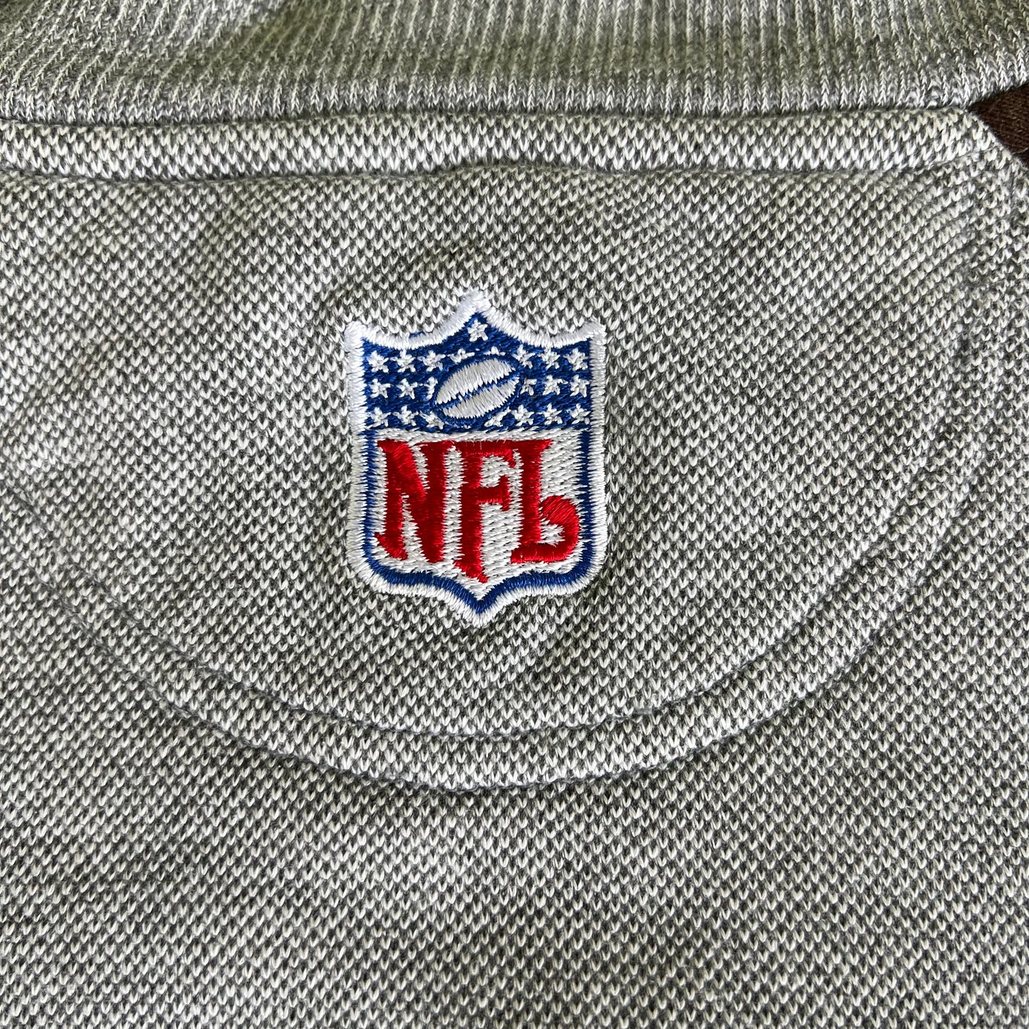 90s Puma NFL Cleveland Browns Gray Striped Sweatshirt - Large