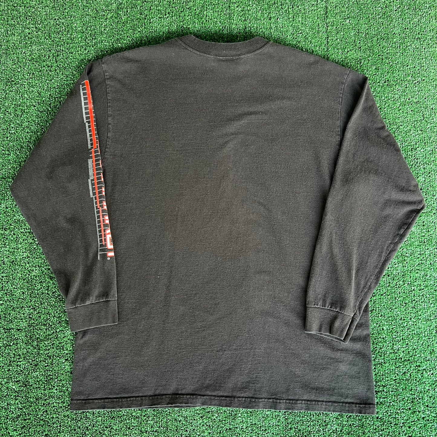 Y2K Winners Circle Dale Earnhardt Sr. Faded Black Long Sleeve T-Shirt - Large