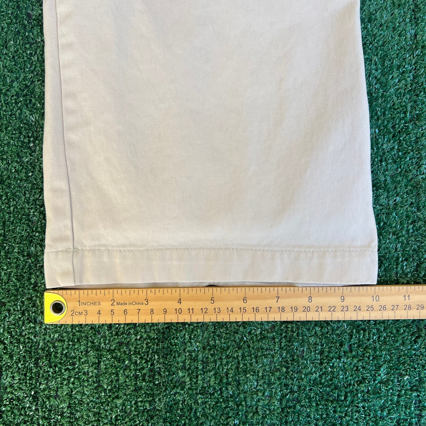 Vintage Y2K Men Plugg Baggy Wide-Leg Khaki Pants - 38x30" 20" Open Southpole Style