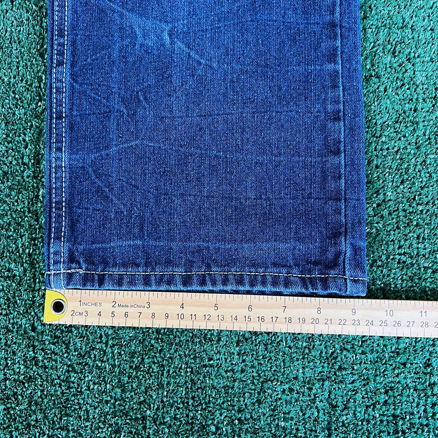 Y2K Makaveli Tupac Baggy Straight Carpenter Jeans - 37x31" 18.5" Openings