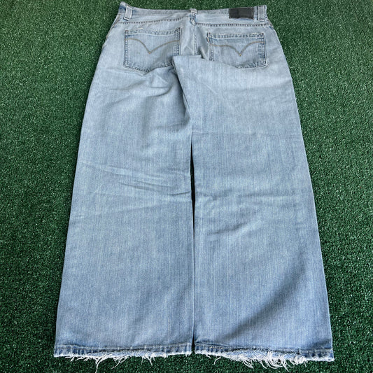 Y2K Levi's SilverTab Loose Baggy Light Wash Blue Jeans - 36x28.5" 19" Openings