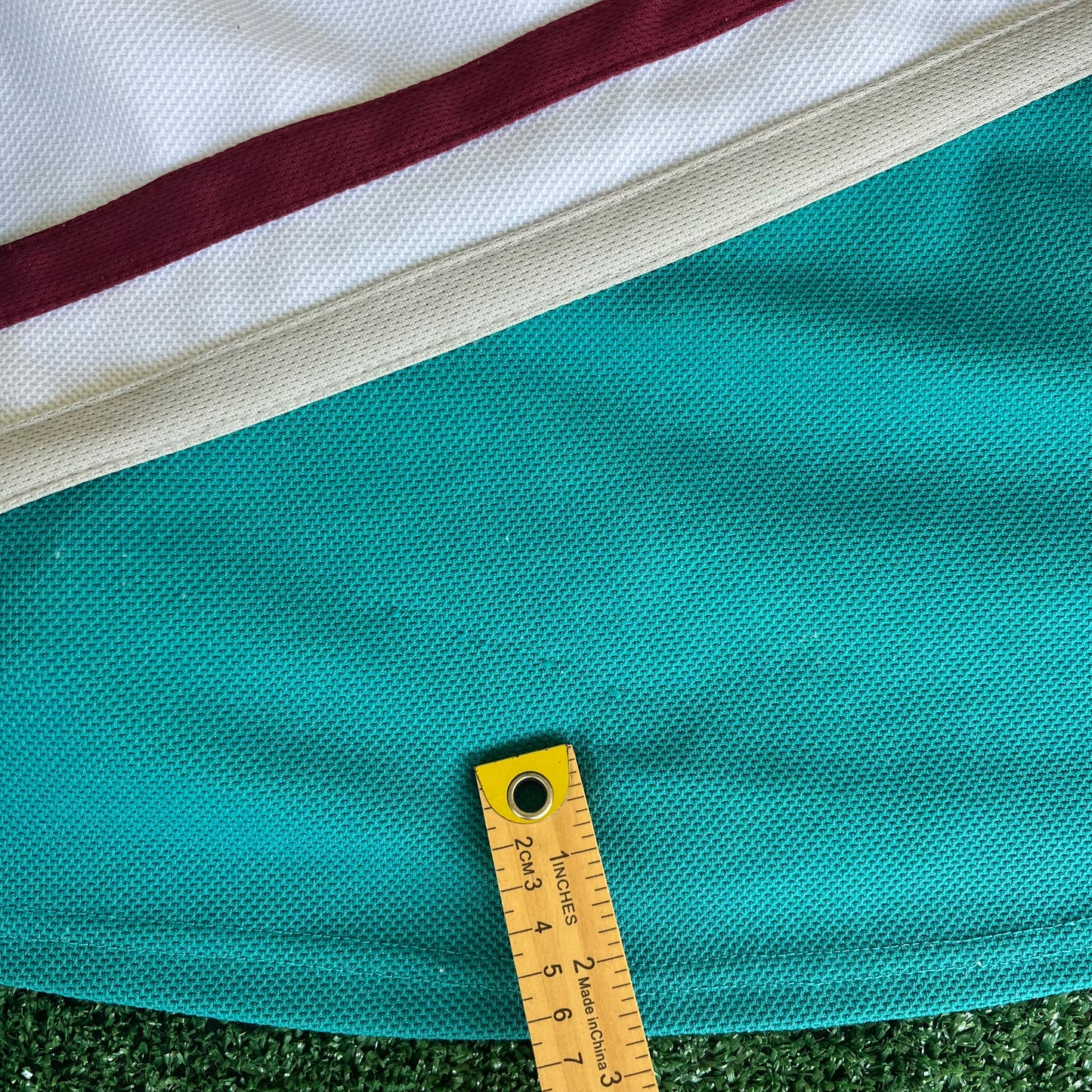 90s Mighty Ducks Movie Promo Charlie Conway Flight Strap White Hockey Jersey - XL