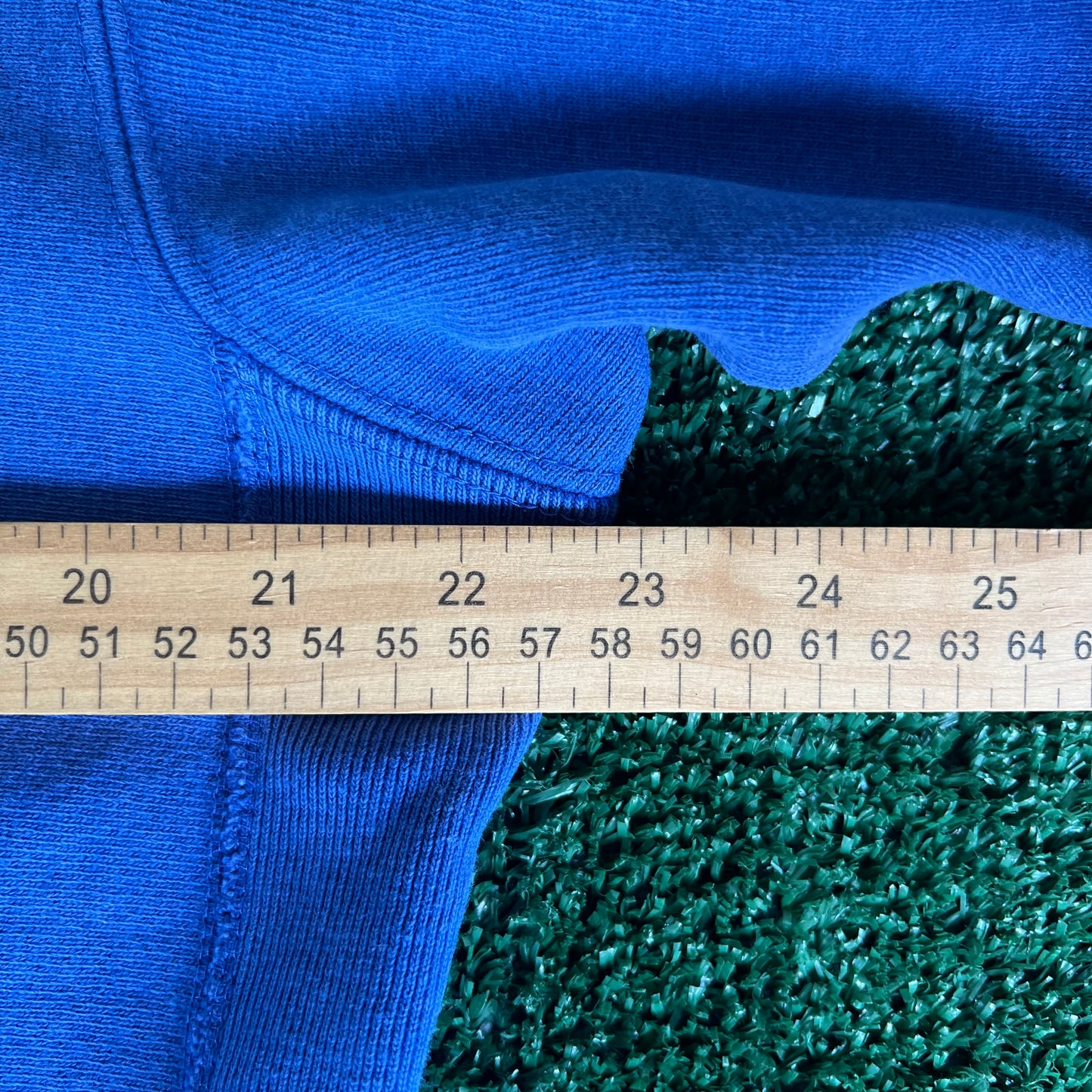 90s Champion Reverse Weave Grand Hotel Mackinac Island Blue Paint Splatter Sweatshirt - Large