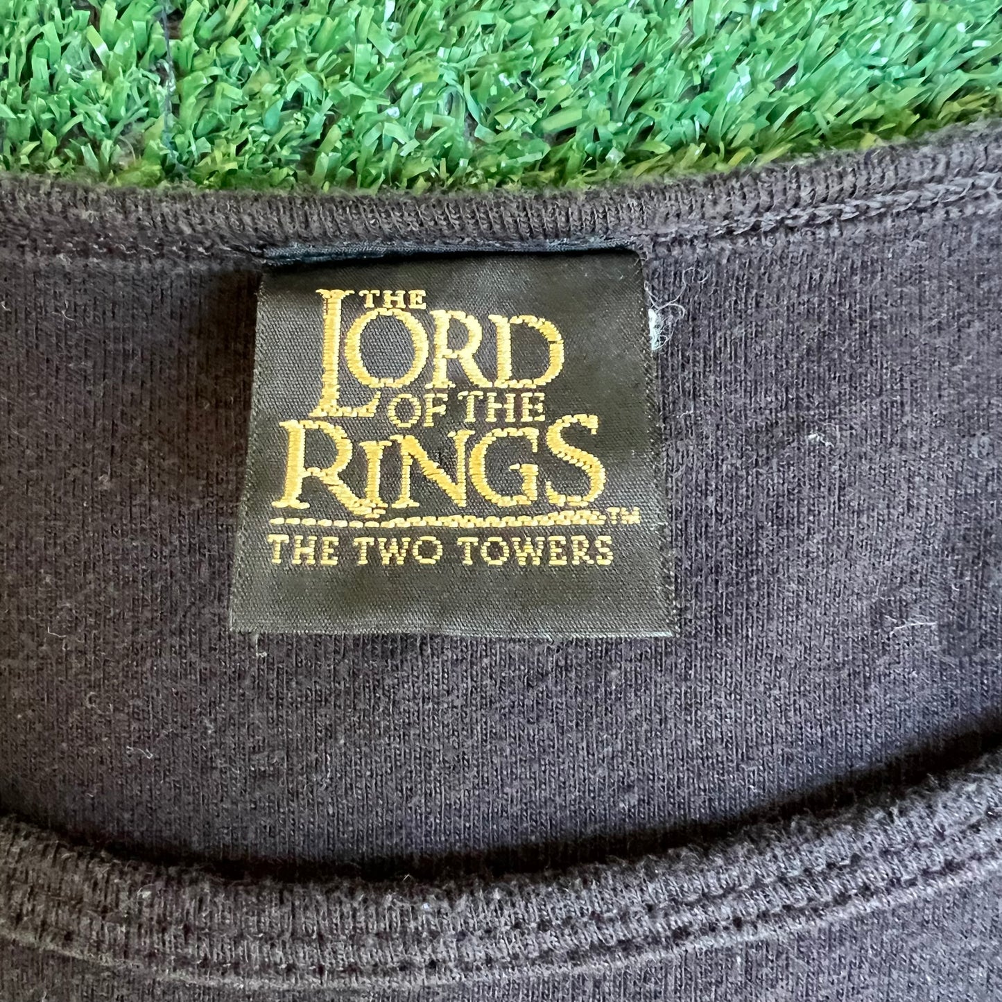 VTG Y2K 2002 Women The Lord Of The Rings The Two Towers Leolas Black Shirt - Large