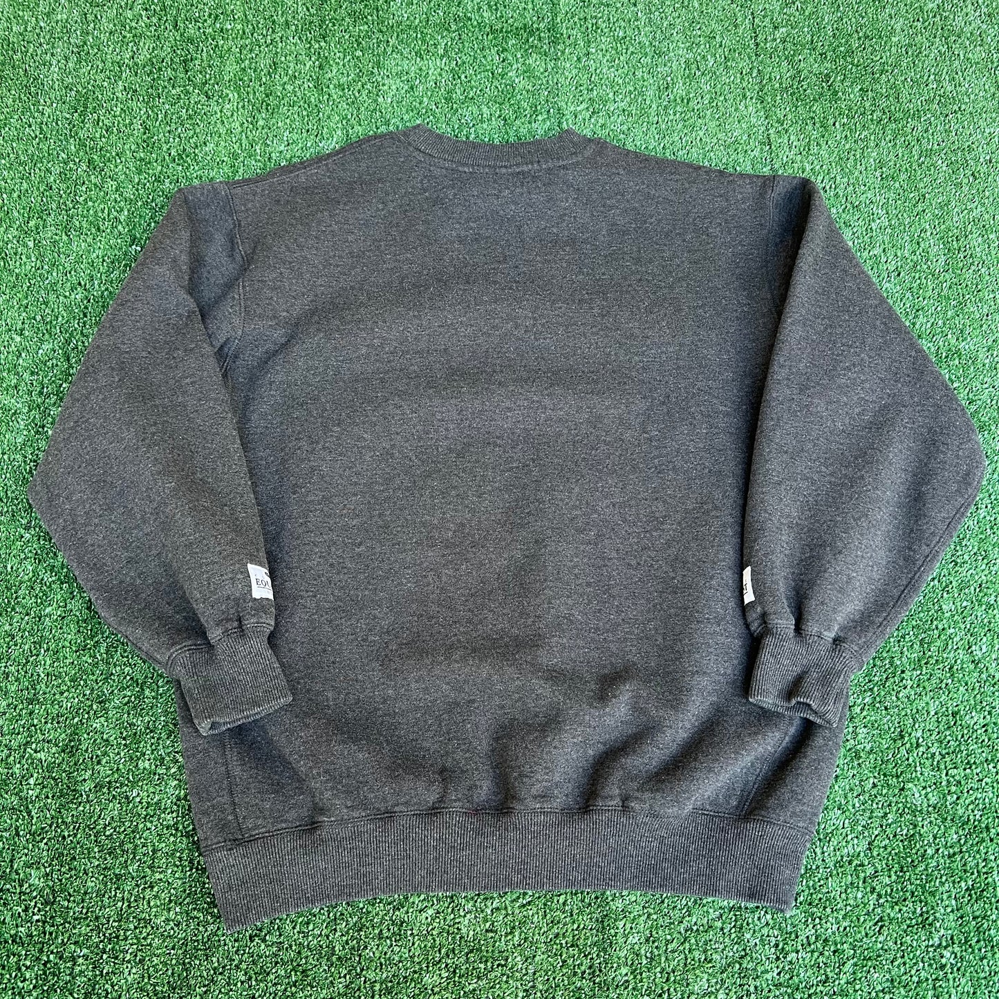 Vintage 90s Colosseum UCONN Huskies Gray Reverse Weave Crewneck Sweatshirt - Medium