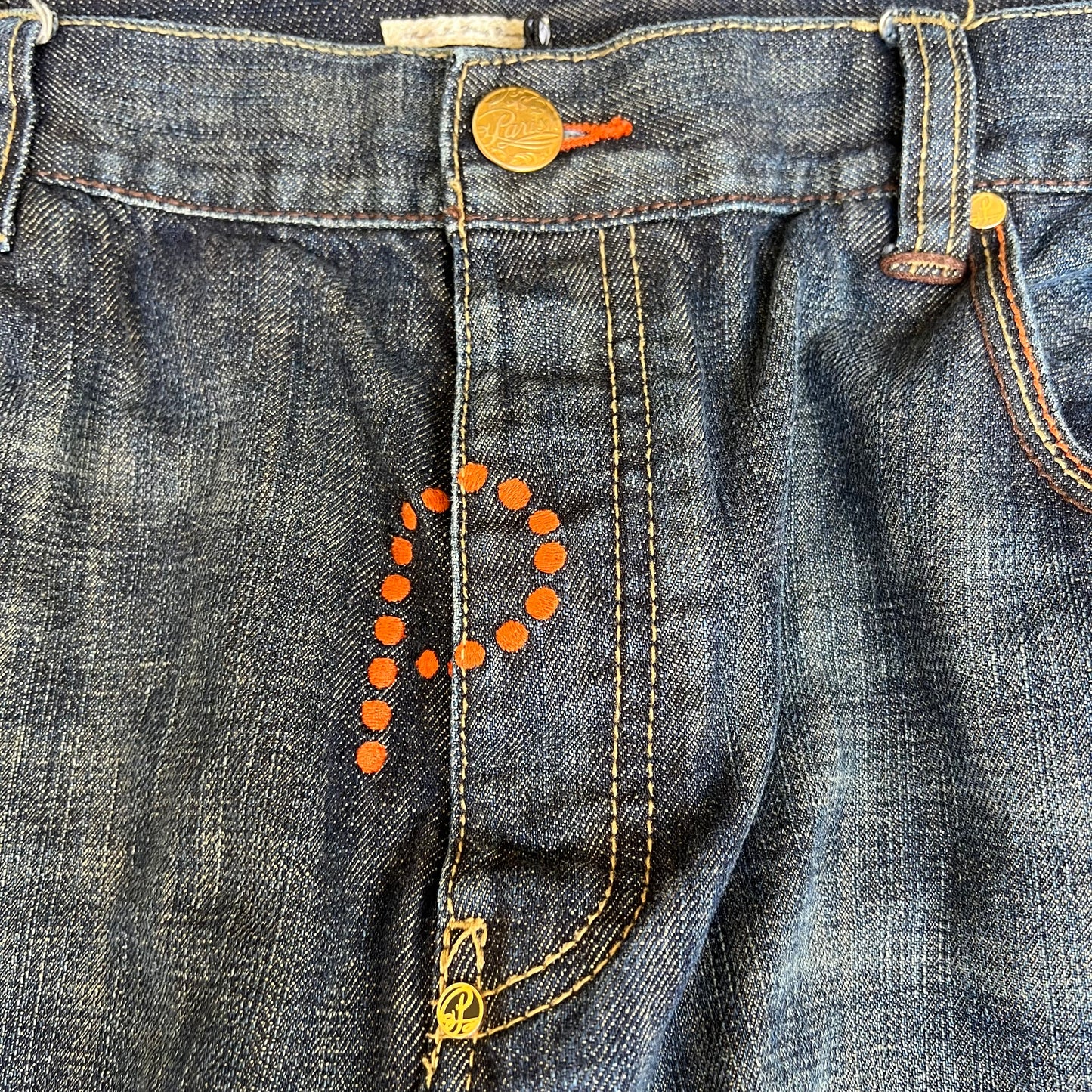 Vintage Y2K Men's Parish Wide-Leg Blue Jeans 42x32" 21" Opens Southpole Style