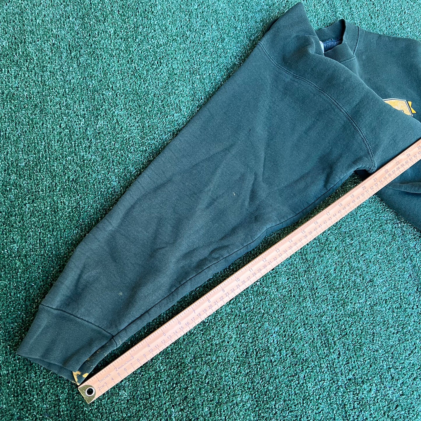 VTG 90s Men's NFL Green Bay Packers Brett Farve MVP Distressed Sweatshirt - Large