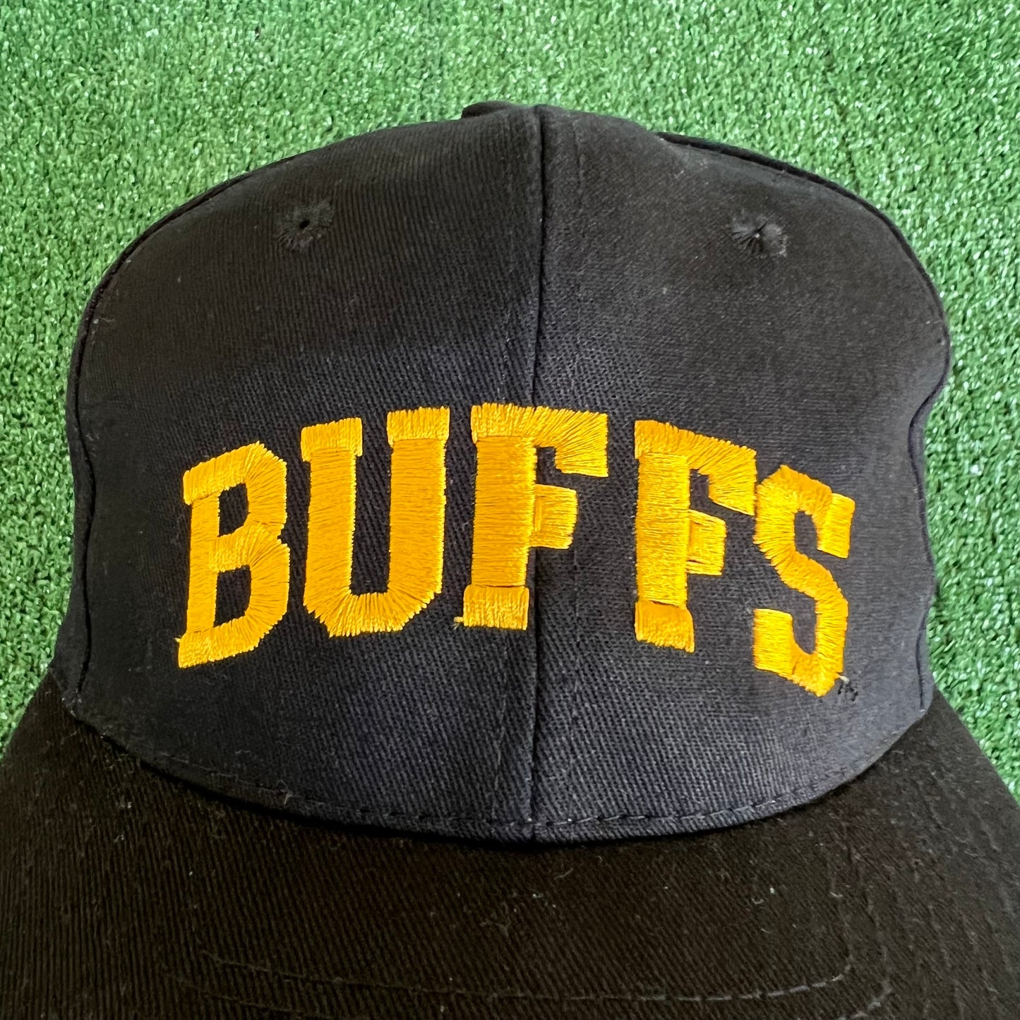 90s Colorado Buffaloes "Buffs" Black Snapback Hat