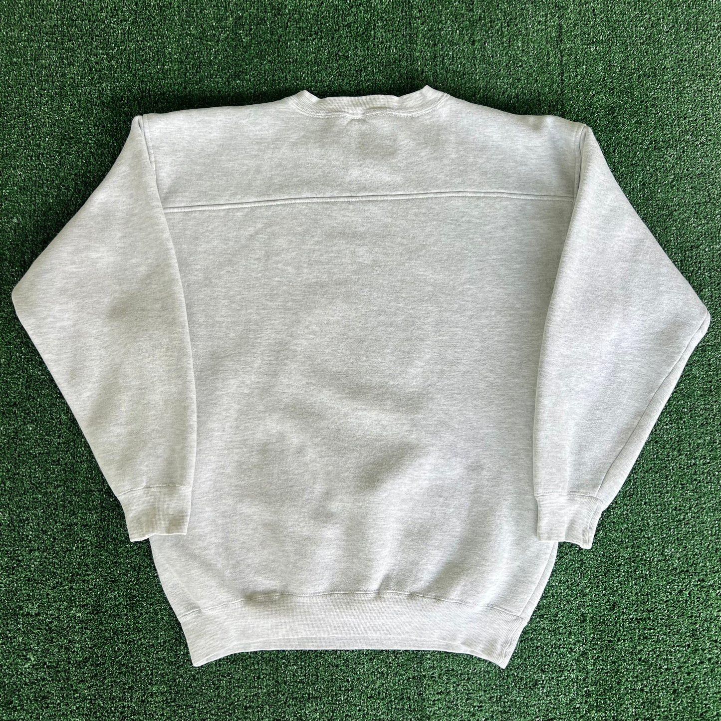 90s Galt University of Illinois Fighting Illini Football Gray Sweatshirt - Medium