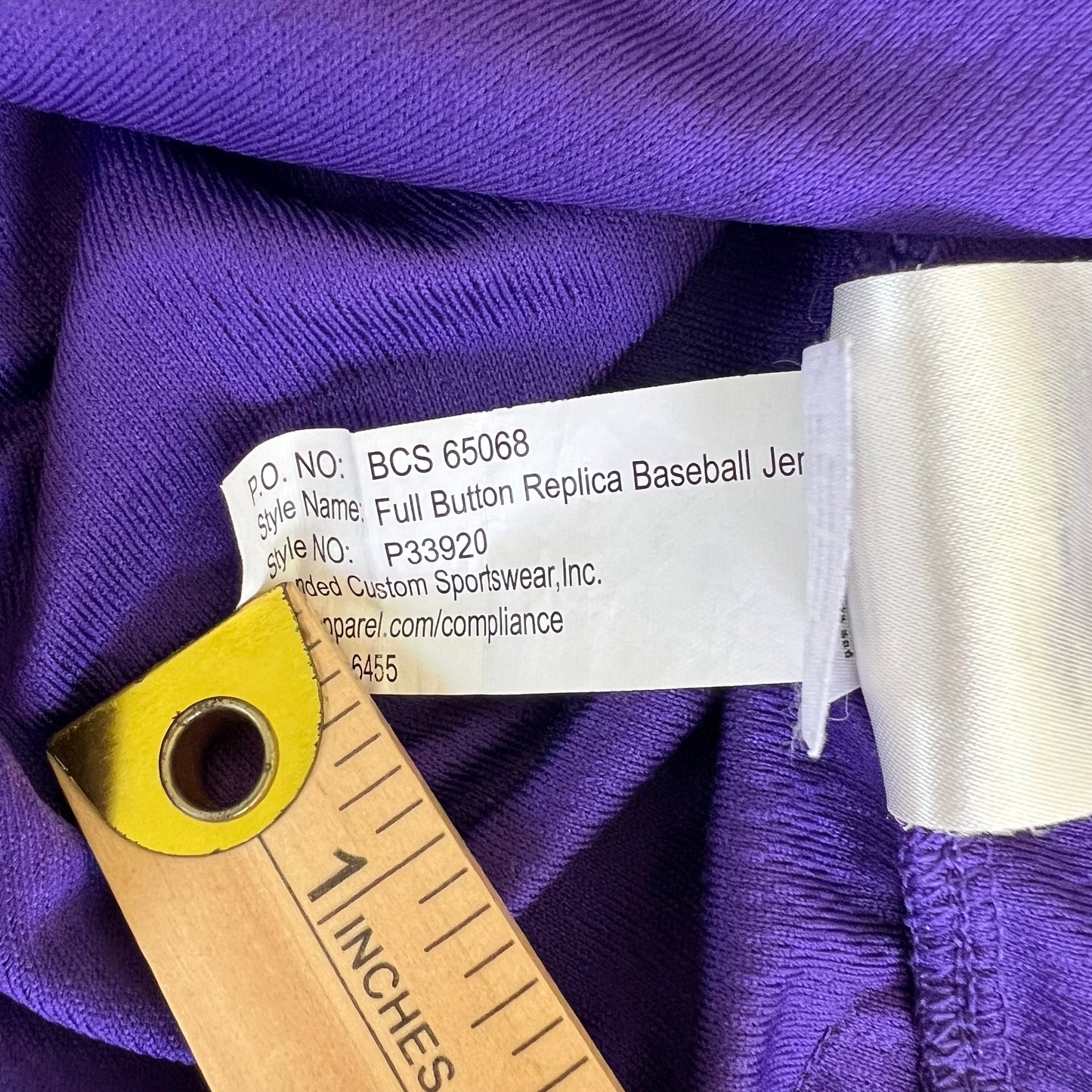 Nike LSU Tigers Replica Purple Baseball Jersey Paul Skenes Era - Large