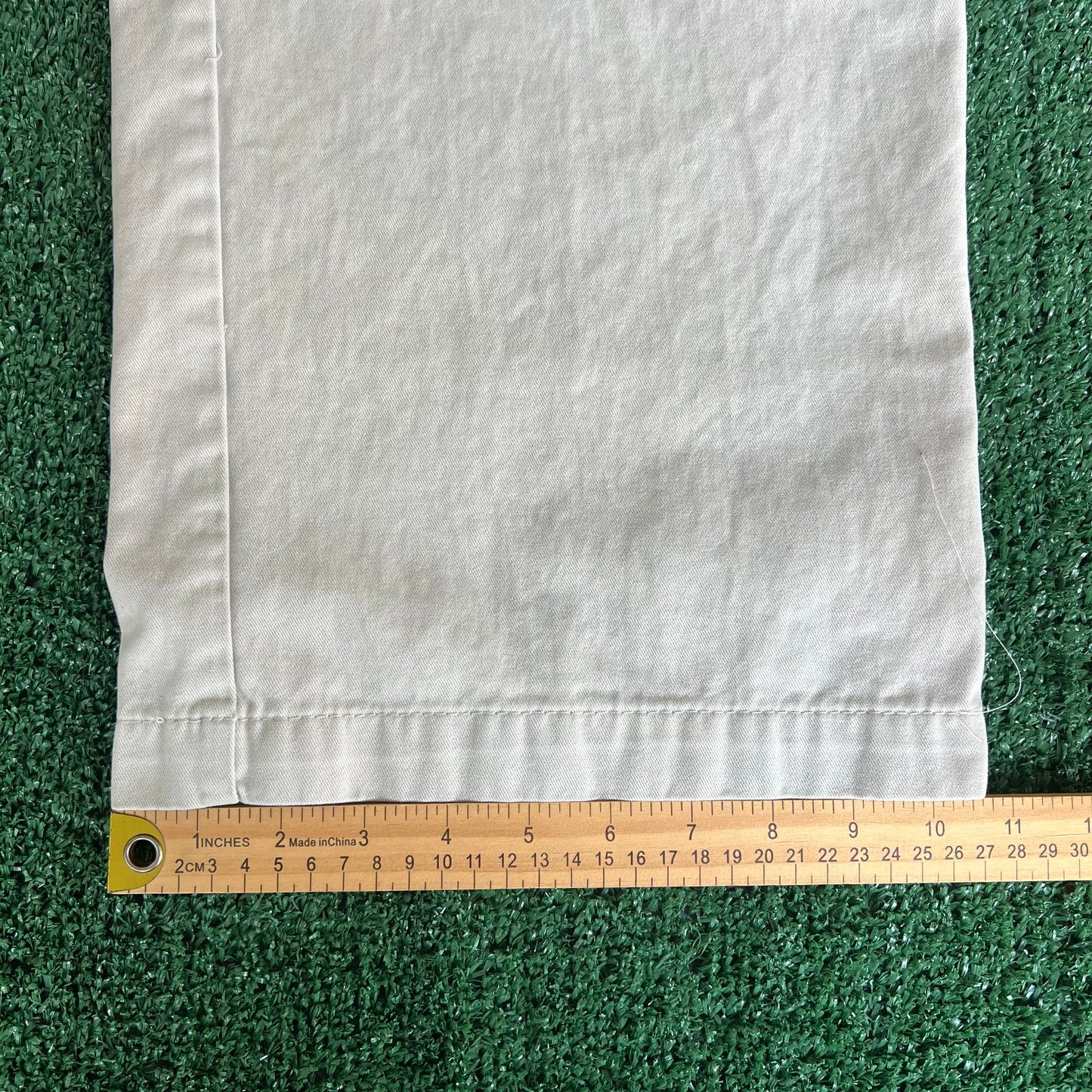 Y2K Old Navy Light Khaki Cargo Wide-Leg Baggy Pants - 39x31.5" 21" Opening