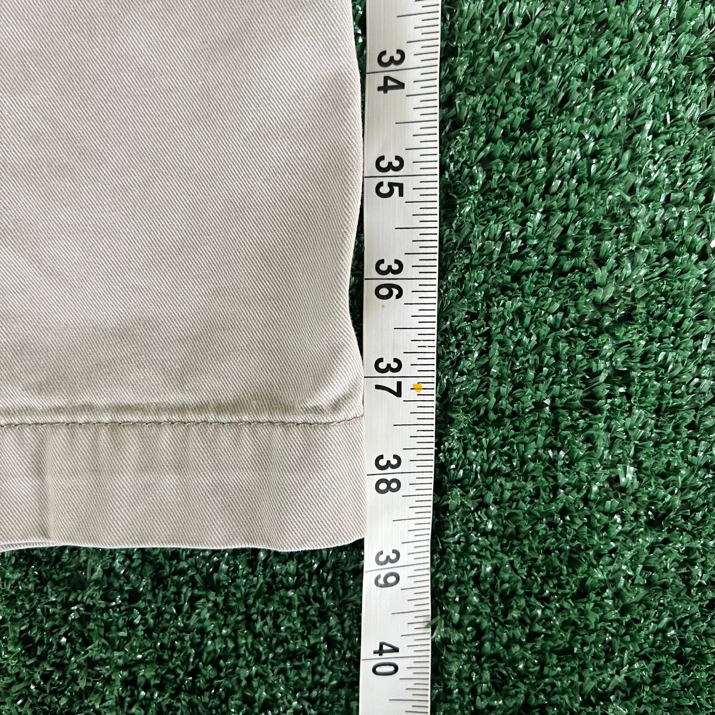Y2K Old Navy Loose Baggy Wide-Leg Khaki Pants - 34x28" 21" Openings