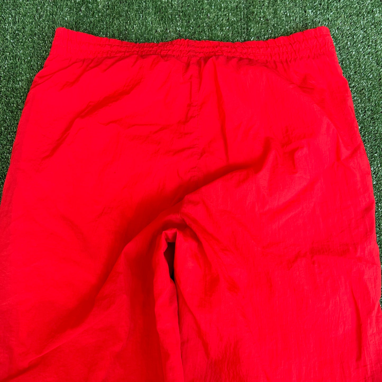 Vintage 90s Men's Adidas Tapered Leg Logo Red White Track Pants Small 32x31"