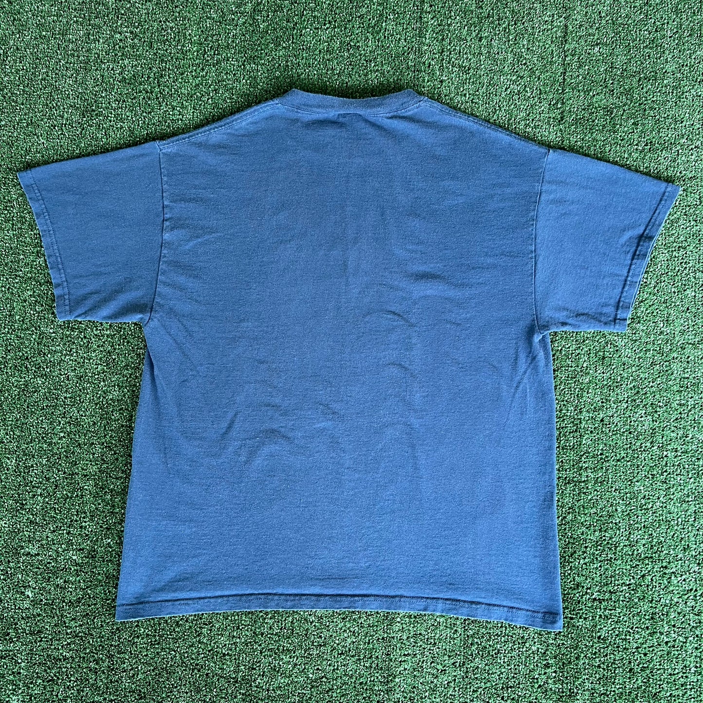 Y2K "I Love Hot Moms" Funny Blue T-Shirt - Large