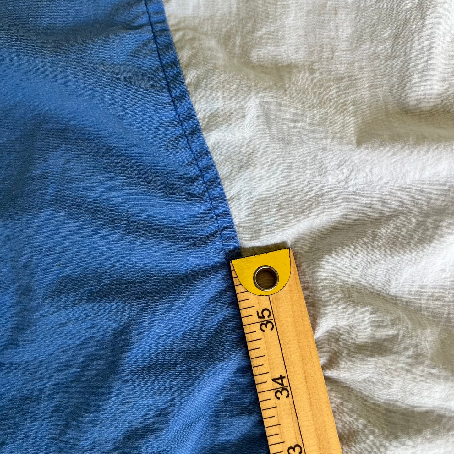 80s Nike Gray Blue Boxy Hooded Windbreaker Jacket - Large