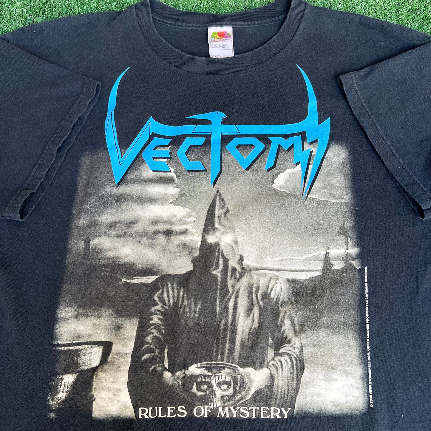 Rare Vintage Y2K 2006 Men's Vectom German Thrash Metal Band Black T-Shirt - XL