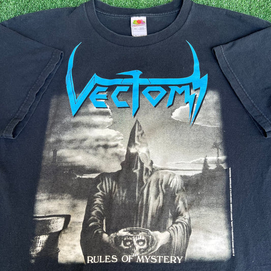 Rare Vintage Y2K 2006 Men's Vectom German Thrash Metal Band Black T-Shirt - XL