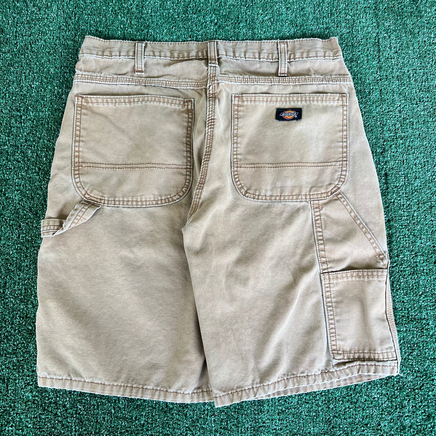 Dickies Distressed Light Brown Carpenter Shorts - 32x10"
