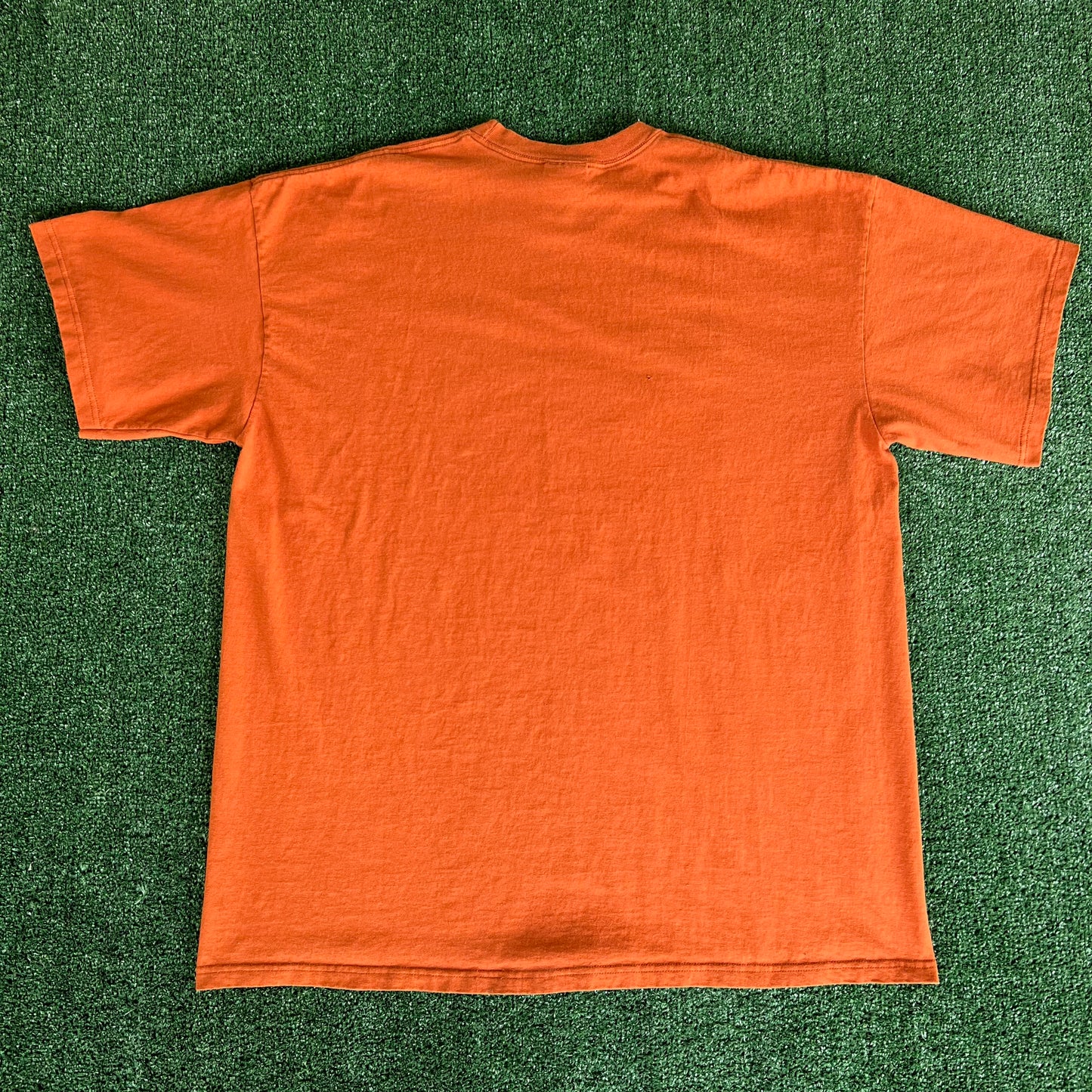 2005 Nike Center Swoosh Texas Longhorns National Champions Orange T-Shirt - 2XL