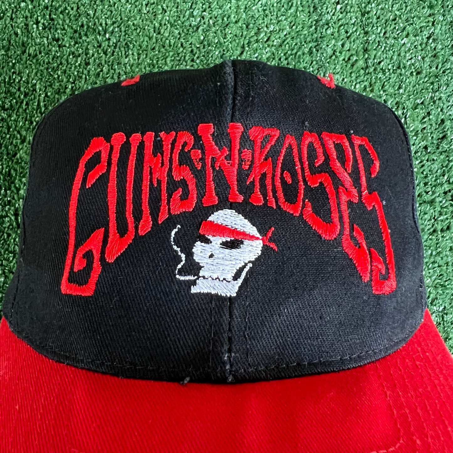 90s Guns N' Roses Hard Rock Band Black Snapback Hat