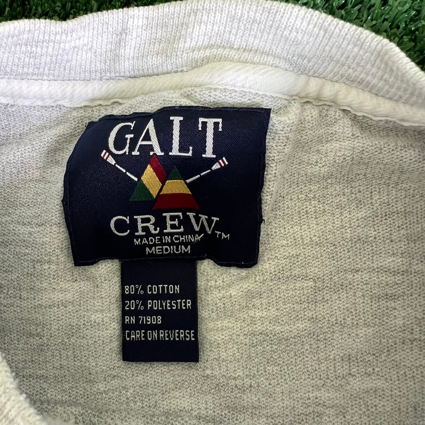 90s Galt University of Illinois Fighting Illini Football Gray Sweatshirt - Medium